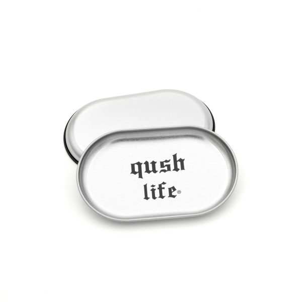Qush Rolling Tray - Silver